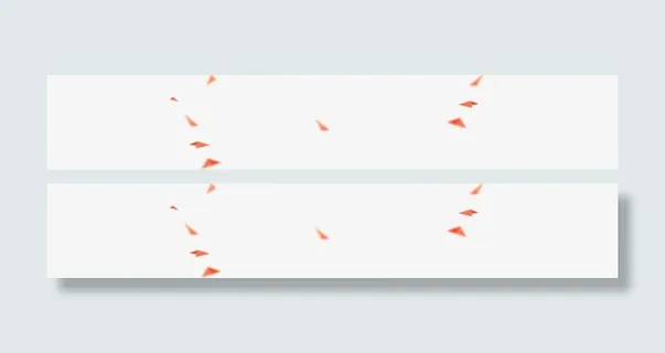 白色透明背景红色三角点缀