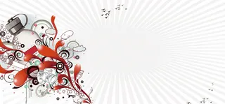 毕业晚会狂欢文艺几何扁平背景高清