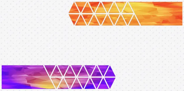 简约渐变色时尚设计矢量素材免抠