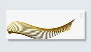 黄色螺旋线条招聘免抠