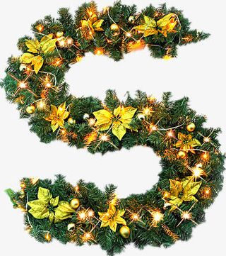 圣诞节藤条免抠