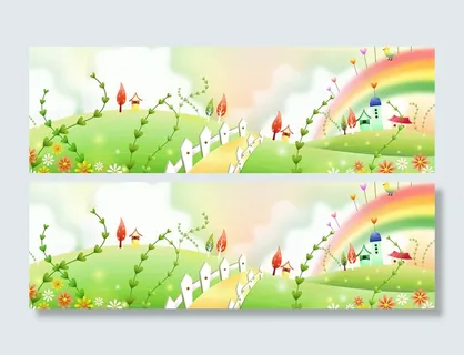 彩色卡通手绘背景高清