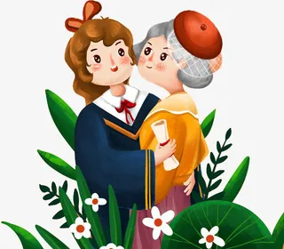 原创毕业季学士服女孩免抠