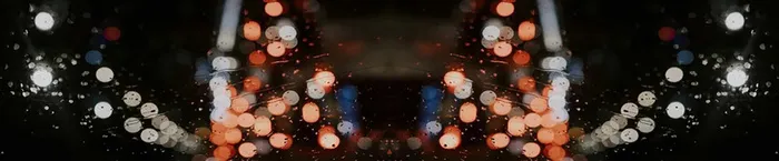 雨天玻璃灯光背景图片高清