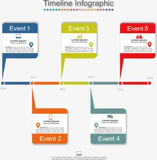 矢量几何流程表免抠
