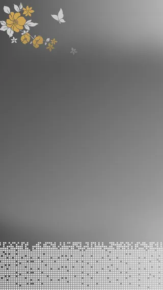 灰色白色渐变背景下的黄色花朵H5背景高清