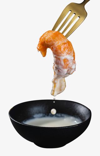 澳洲蓝龙虾小龙虾食物美食蘸料免抠