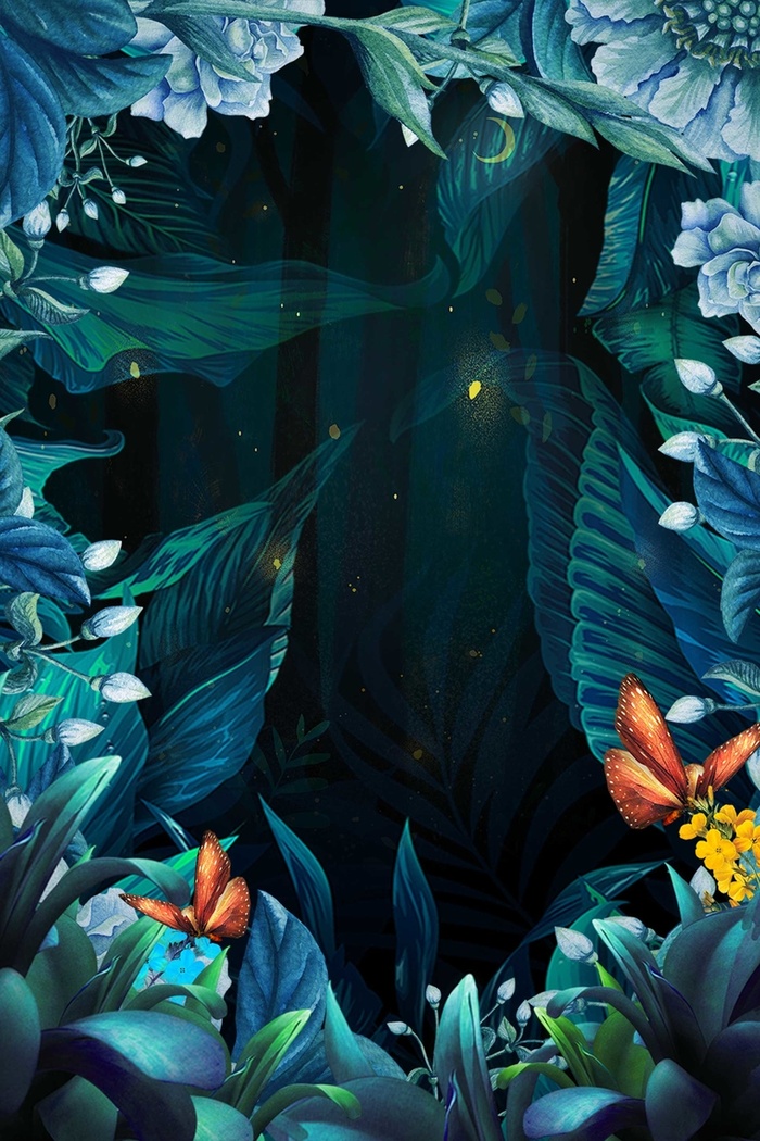 森林梦幻童话背景模板高清