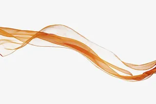 橙色轻柔丝绸免抠