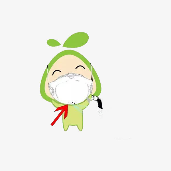 戴口罩的小孩免抠