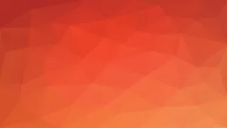 红橙色渐变三角形免抠