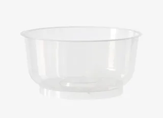 透明反光的一次性塑料碗实物免抠