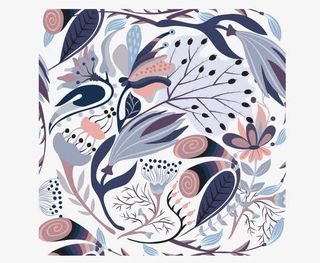 矢量创意花朵植物底纹不规则图案免抠