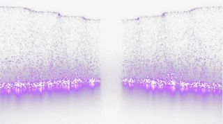 紫色开合感落地粒子免抠