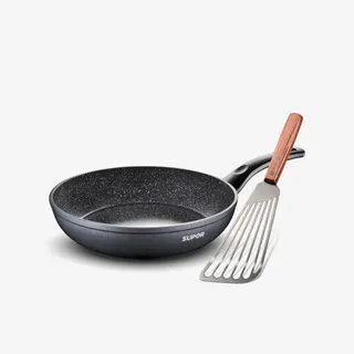 苏泊尔煎锅麦饭石煎不粘锅免抠