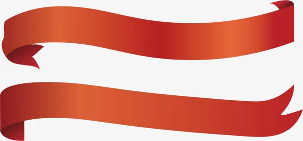 促销红丝带素材免抠