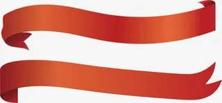 促销红丝带素材免抠