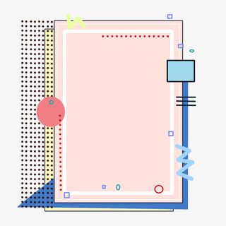 粉色立体边框背景