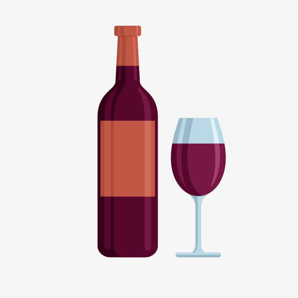 扁平化红酒杯洋酒杯免抠