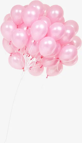 粉色气球浪漫免抠