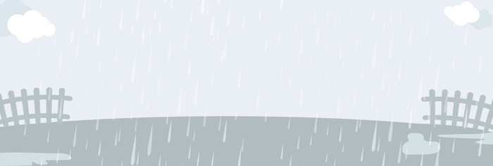 二十四节气雨水卡通banner高清