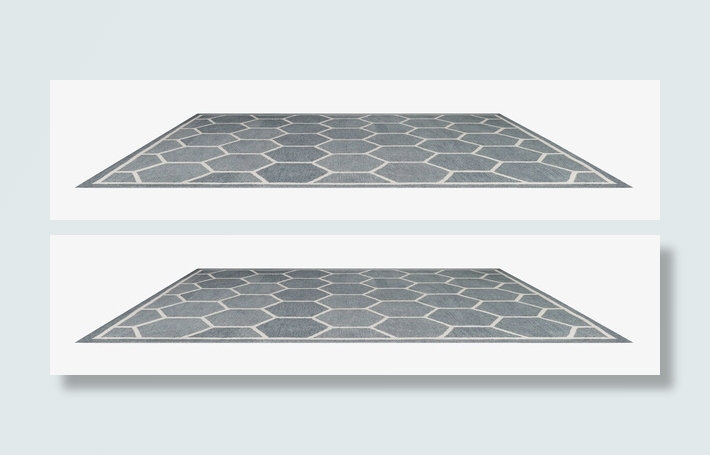 简约灰色北欧地毯免抠