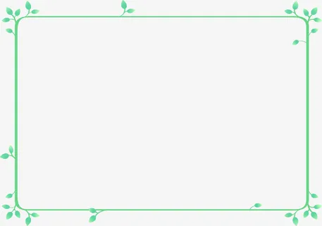 春天绿色叶子边框免抠 春天绿色叶子边框免抠