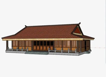 古代四合院免抠