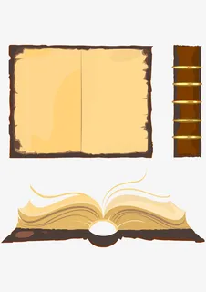 复古怀旧书本图免抠