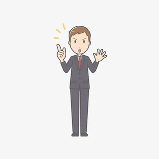 卡通男人讲解员png免抠