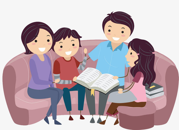 父母教育子女免抠