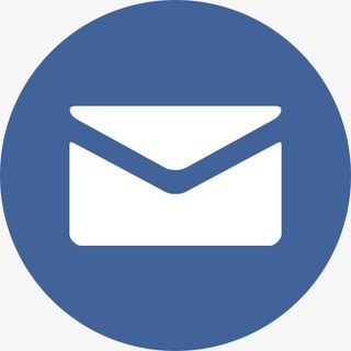邮件图标蓝色圆形免抠