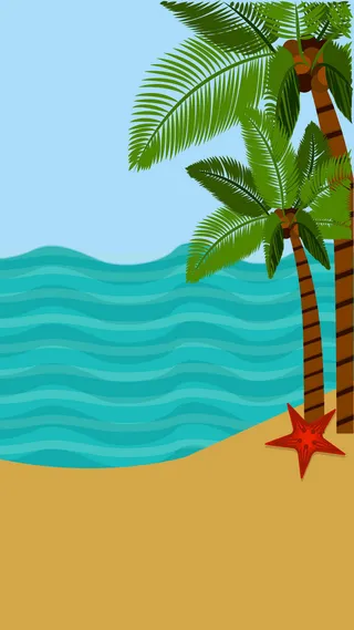 海滩H5背景高清