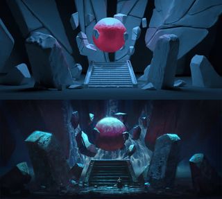 室内玄幻3D场景设计免抠