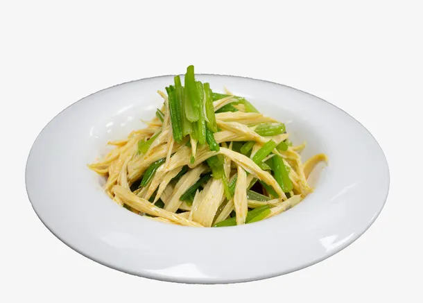 美味芹菜腐竹免抠