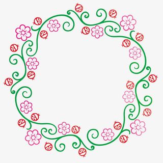 矢量艺术植物花纹免抠