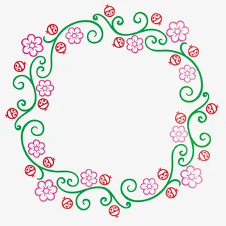 矢量艺术植物花纹免抠