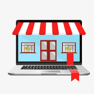 网上商城矢量手绘免抠