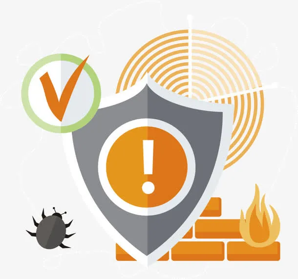 矢量扁平盾牌免抠