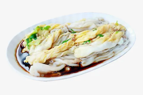 美味香滑青菜鸡蛋肠粉免抠