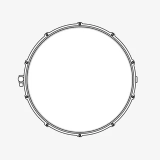 架子鼓线框,鼓,png免抠