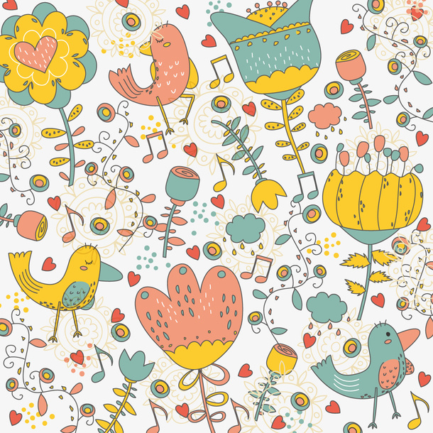 矢量春天的鸟免抠