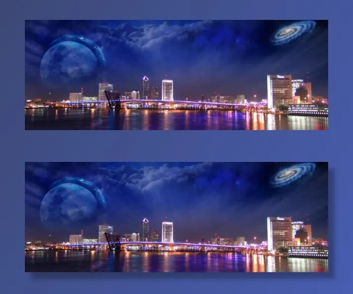 夜晚城市背景免抠