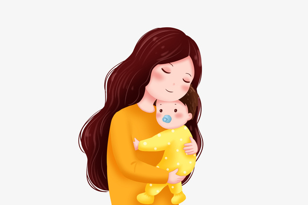 母婴 婴儿 妇女 母亲节免抠