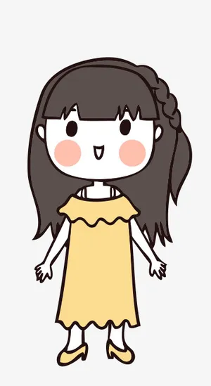 人物手绘插画可爱素材72免抠