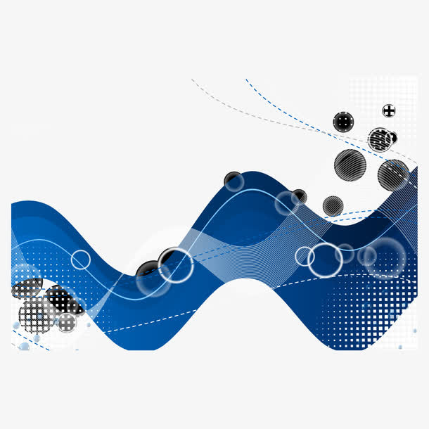 科技感曲线线条背景装饰