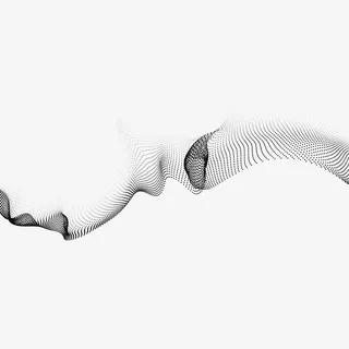 矢量动感波点抽象点线元素图案免抠