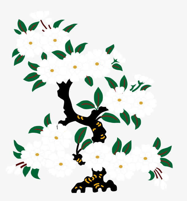 矢量花树免抠