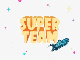 3D立体艺术字与星星圆点背景