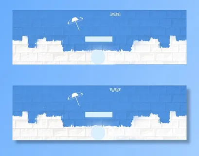 手绘简约蓝色背景高清卡通手绘背景